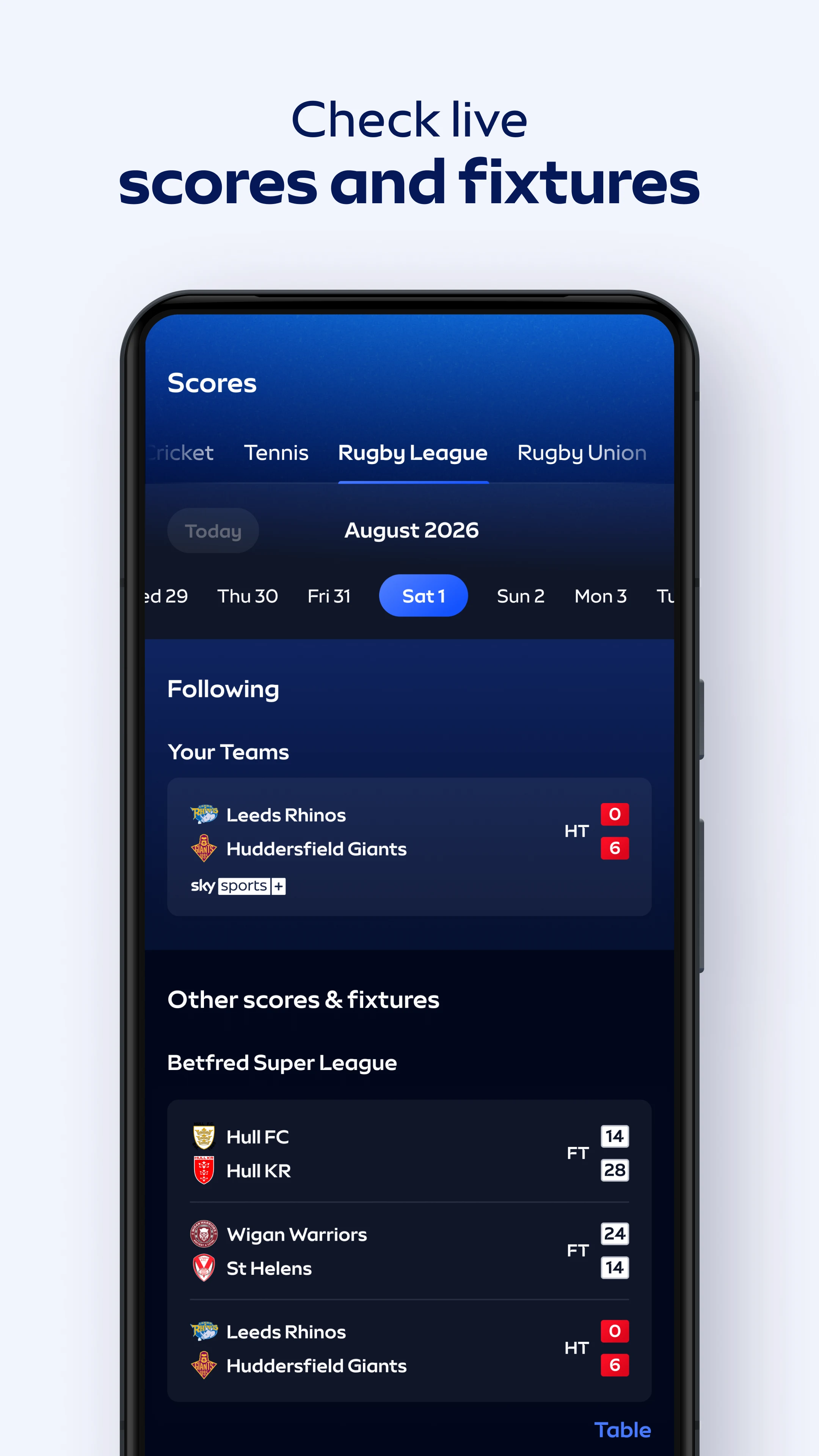 Sky Sports screenshot